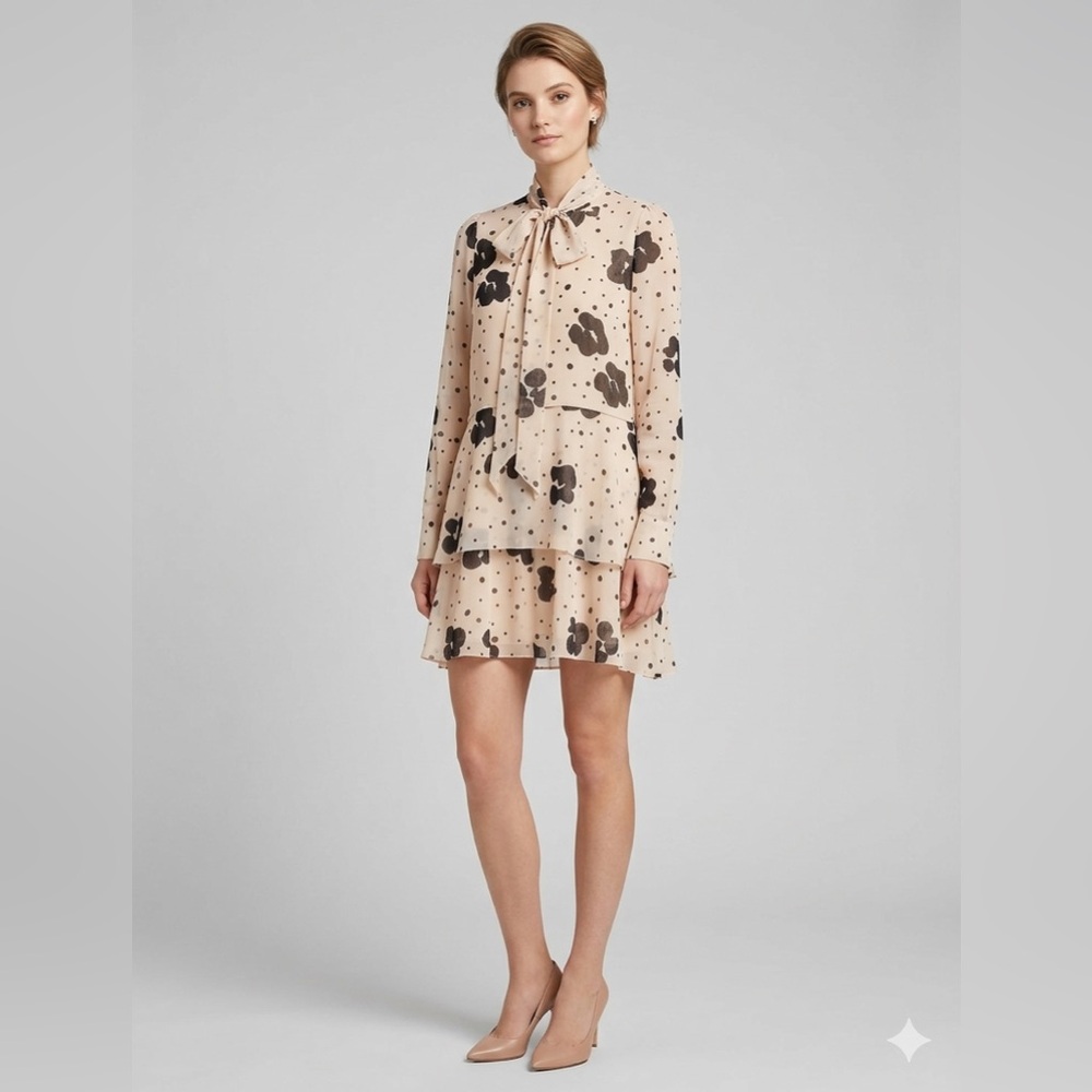 See by Chloe silk floral print mini dress Size 36 feminine formal Academia Dress
